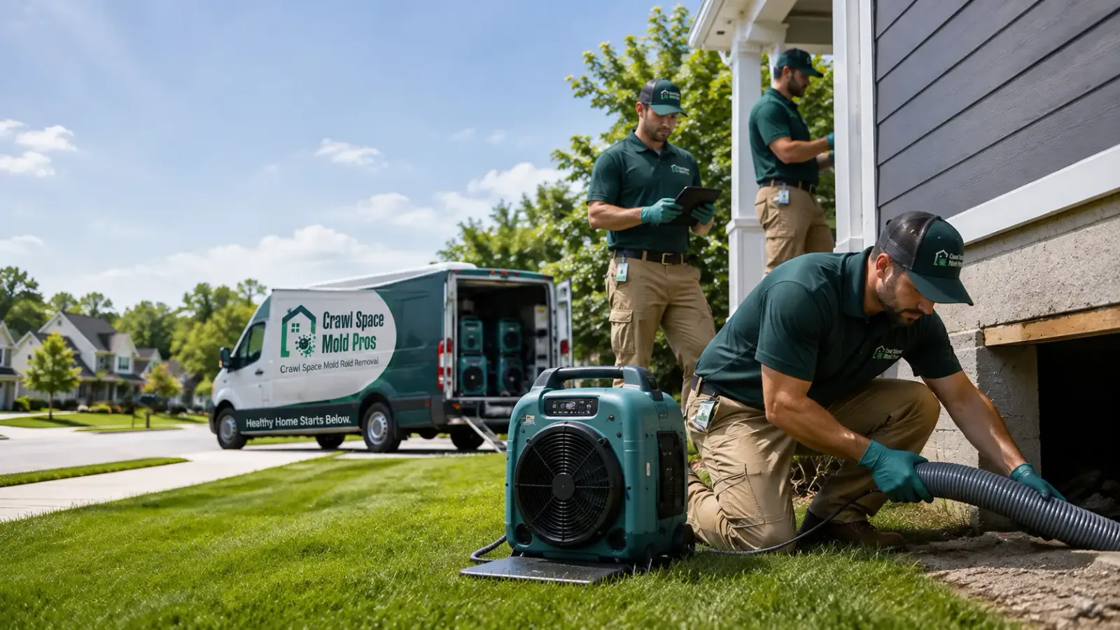 Crawl Space Mold Removal in Irvington, NY